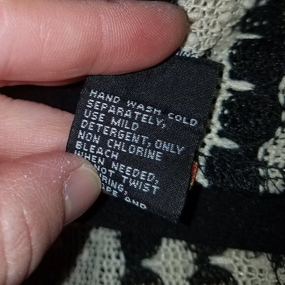 NWT Casual Express Tan Black Knit Open Front Cardigan Sweater Striped Size Large - Picture 11 of 11